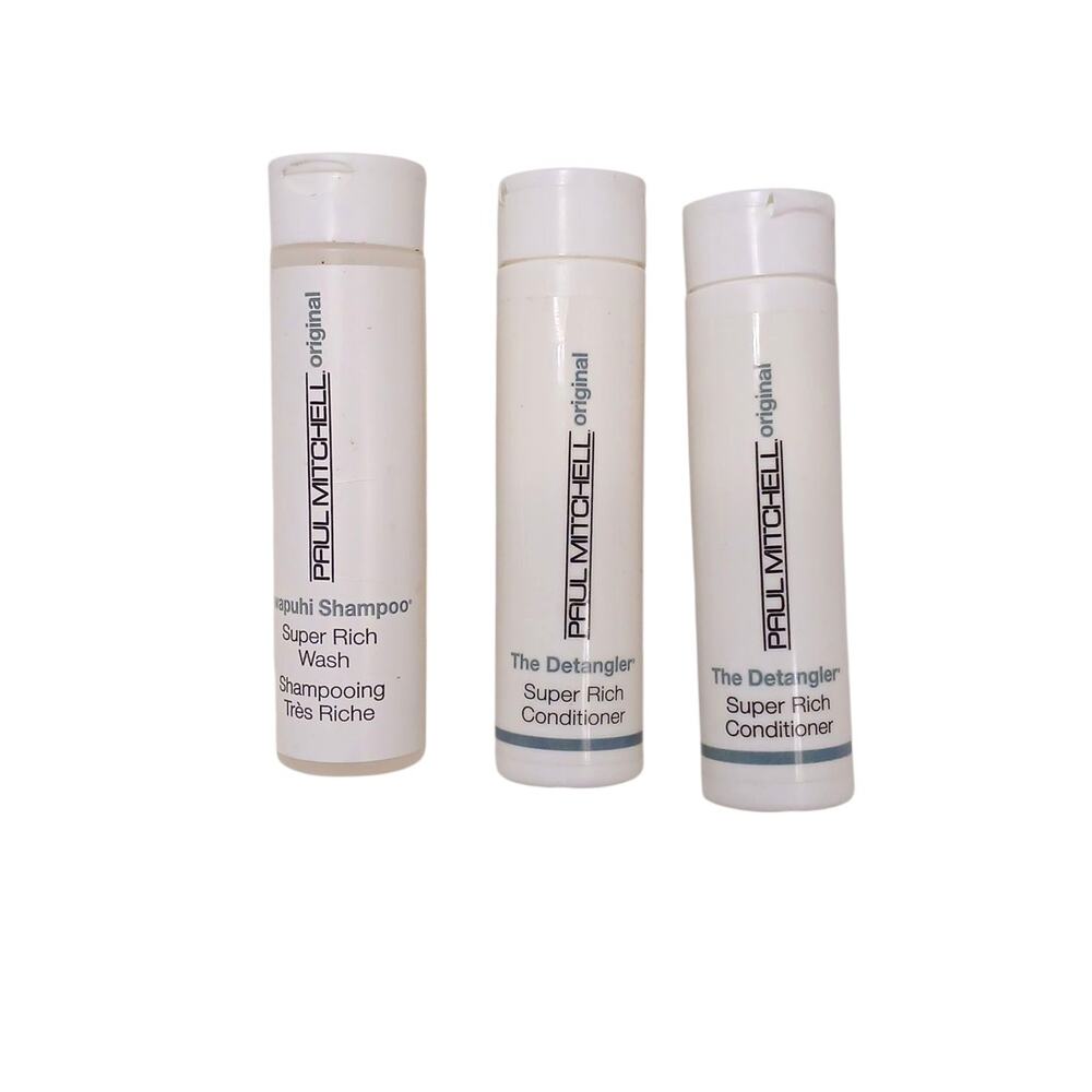 3 Pc Set PAUL MITCHELL Awapuhi Shampoo The Detangler 3 Travel Size Bottles Mini